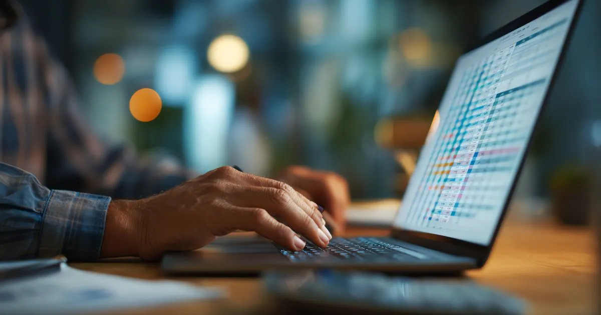 A Professional Working On Data Automation