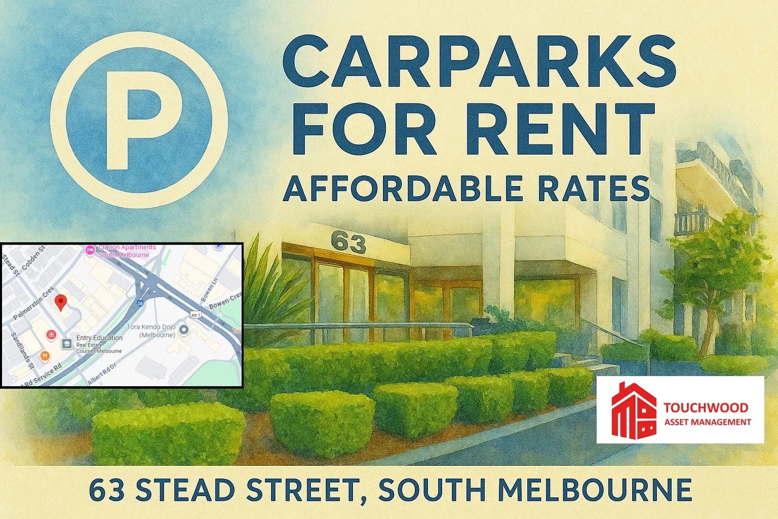 Affordable undercover parking at 63 Stead St, SOUTH MELBOURNE