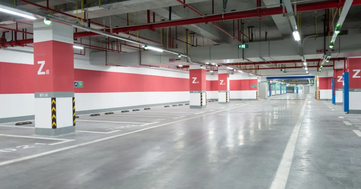 Modern Underground Parking Lot