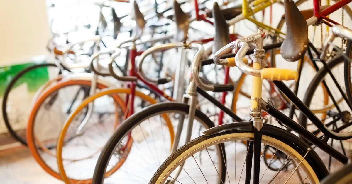 Multiple Bicycles Parked In A Covered Parking Facility Multiple Bicycles Parked In A Covered Parking Facility