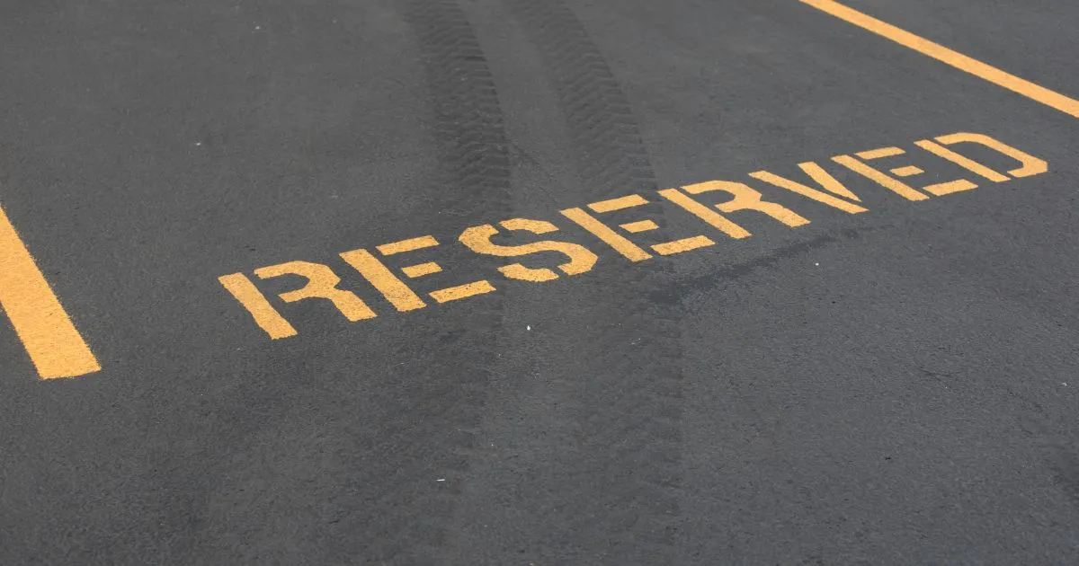 Reserved Parking Space Marking Reserved Parking Space Marking