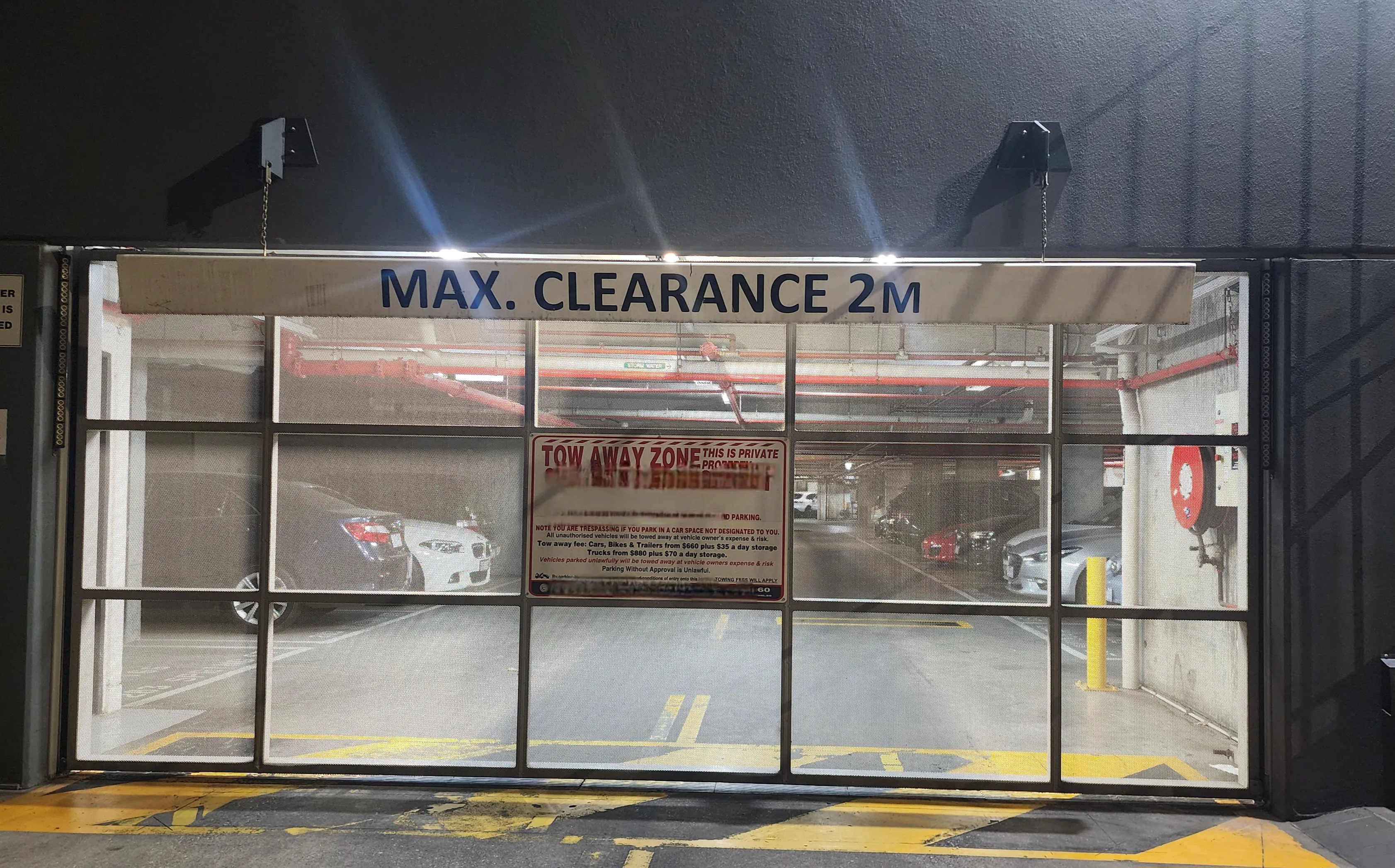 Secure car parking space for rent