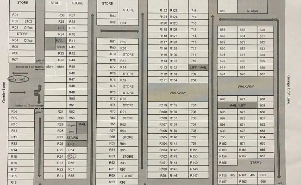 Parking For Rent - High-security South Brisbane B2 Parking