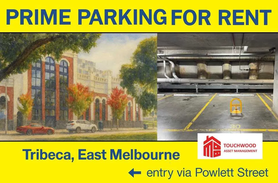 Premium parking at Tribeca, East MELBOURNE Premium parking at Tribeca, East MELBOURNE