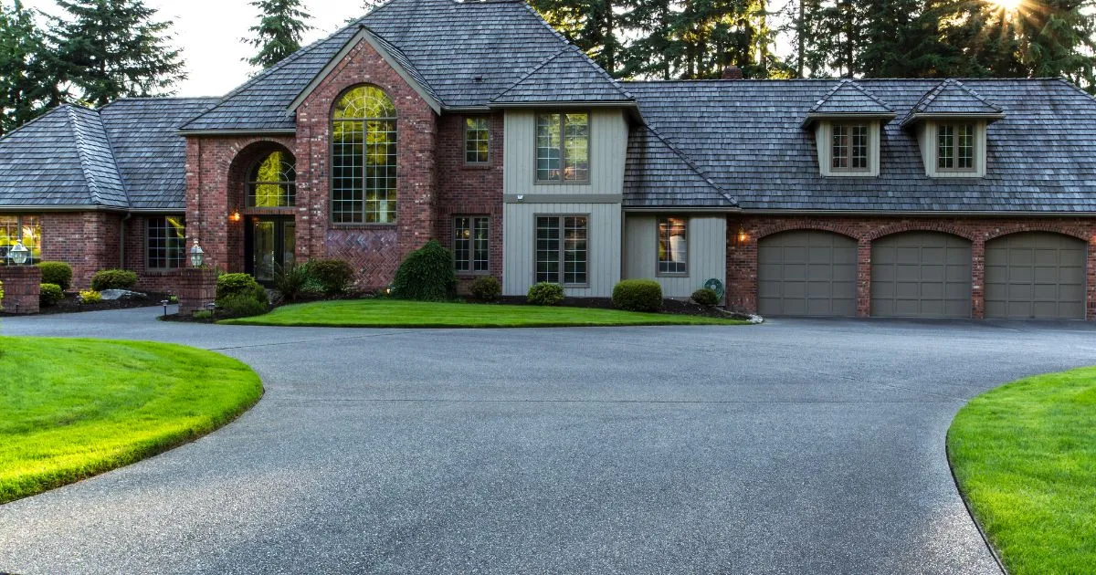 The Driveway Of A Majestic House In Australia