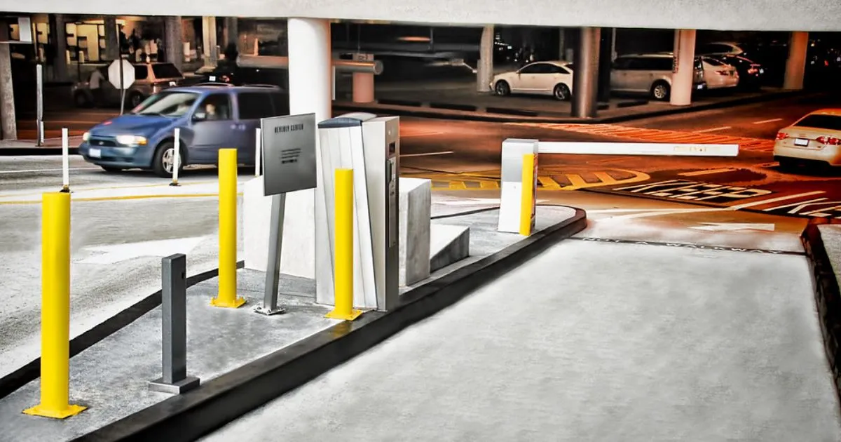 The Exit Lane Of A Secure Car Park In Australia Offering Long Term Parking Options The Exit Lane Of A Secure Car Park In Australia Offering Long Term Parking Options