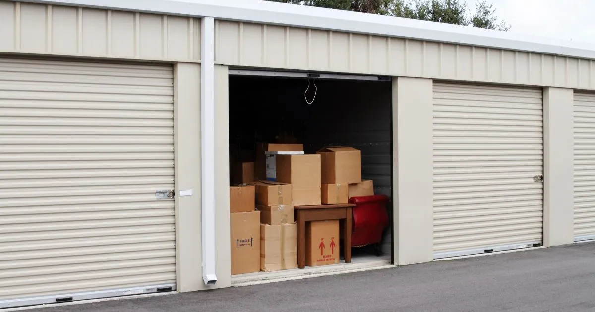 The Storage Area In A Parking Lot