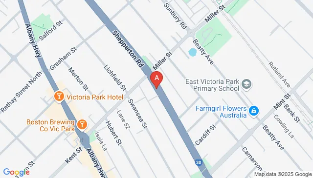 Shepperton Rd, East Victoria Park WA 6101, Australia Shepperton Rd, East Victoria Park WA 6101, Australia